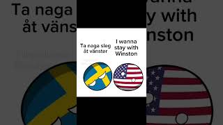 Sweden vs America Caramelldansen Misheard Lyrics countryballs polandball fyp foryou fypage [upl. by Whalen]