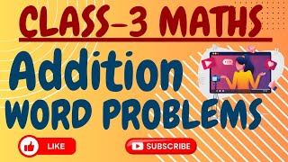 Class3 Maths  Addition Word Problems 4Digits [upl. by Rushing]