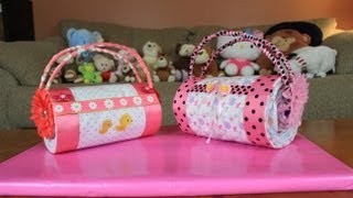 Diaper Cake Purse How To Make [upl. by Haididej]