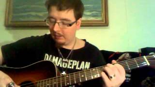 me showing you how to play HYSTERIA by DEF LEPPARD on ACOUSTIC GUITAR [upl. by Evad]