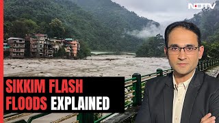 How The Glacial Lake Outburst Flood Unfolded In Sikkim [upl. by Blunk]