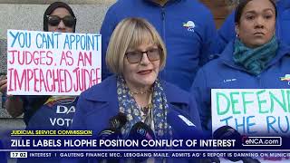 Zille labels Hlophes position in JSC conflict of interest [upl. by Paddie]