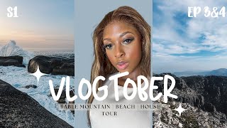 VLOGTOBER DAY 3 amp 4  HOUSE TOUR  BEACH  TABLE MOUNTAIN [upl. by Saddler]