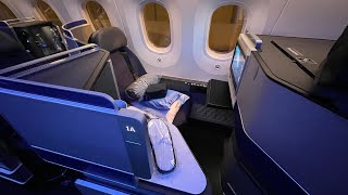 UNITED B78710 POLARIS BUSINESS CLASS IAD  BRU [upl. by Joon]