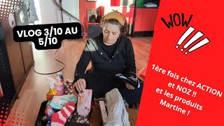 Vlog  1ers achats chez NOZ et ACTION du délire  Cest lparadis  On teste Martine Skin cheveux [upl. by Odilo482]