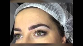 Feather Touch Hair Stroke Microblading Eyebrow Tattooing [upl. by Gaby]