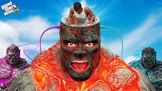 Franklin Shinchan Enter In Lava God Head To Alive Him in GTA 5 [upl. by Kerril]