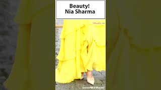 Yellow Beauty Nia Sharmas Dress Gets Aam Love from Paparazzi [upl. by Blancha]