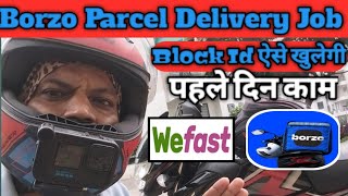 Borzo Parcel Delivery Job First Day In Borzo ⚡ पहला Oder कैसे डिलीवरी करे Borzo Wefast Parcel 🙏 [upl. by Suryt]