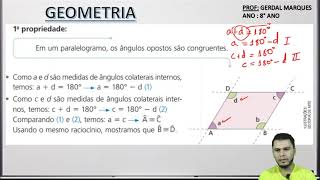 8° ano propriedades dos quadriláteros retângulo losãngo e quadrado [upl. by Paloma]