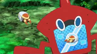 Grubbin Pokédex Rotomdex entry Pokémon sun and moon English clips HD [upl. by Nnylaehs754]