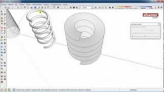 SketchUp Quick Tips Cylindrical Helices Hélices cilíndricas [upl. by Colner149]