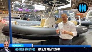 BoatScopy HIGHFIELD SPORT 560  9 minute private tour [upl. by Pate]