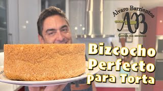 BIZCOCHO PERFECTO PARA TORTA COMO HACER EL MEJOR BIZCOCHO  Alvaro Barrientos Montero [upl. by Ansilme]