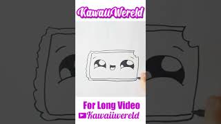 HOW TO DRAW A CUTE CAKE KAWAII  HOE TEKEN JE EEN CAKE [upl. by Fleur]