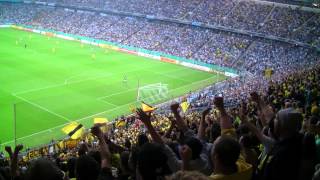 1860 München und BVB Fans singen gemeinsam quotScheiß FC Bayernquot  BVB TSV 1860 München DFB Pokal [upl. by Rosetta]