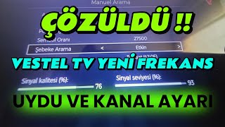 ÇÖZÜLDÜ  Vestel TV TRT 1 Frekans Ayarlama YENİ FREKANS Vestel TV Kanal ayarlama [upl. by Eadie]