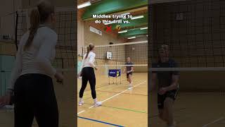 Middles vs Liberos doing the passing drill [upl. by Airad]