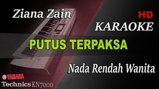 PUTUS TERPAKSA  ZIANA ZAIN  NADA RENDAH WANITA   KARAOKE [upl. by Marylin119]