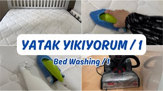 Yatağımızı yıkıyorum1 • Bed Washing1 🧼🧽 [upl. by Hagep]