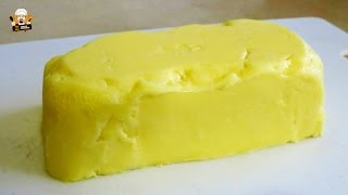 HOW TO MAKE HOMEMADE BUTTER IN 3 MINUTES RECIPE [upl. by Aerehs709]