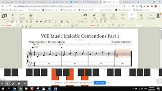 VCE Music Melodic Conventions with Yolette Stewart and Noteflight Part 1 [upl. by Signe750]