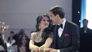 Mesmerizing Entrance and First Dance by the bride Arpita and groom Karan to a medley of songs [upl. by Eussoj]