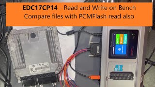 EDC17CP14 Read  Write on Bench mode with Xhorse MultiProg [upl. by Hilten]