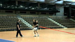 HandballTraining  1Vest  Rückraum Übung 1 [upl. by Aeynod]