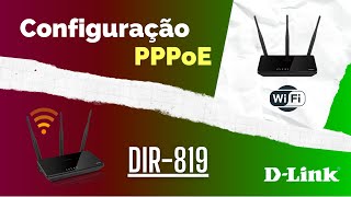 Dlink DIR819 Configuração em modo PPPoE [upl. by Dorin810]