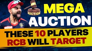 Mega Auction IPL 2025  RCBs Top Most Targeted Players to win IPL Title for 2025  RCB New Squad [upl. by Cirilo726]