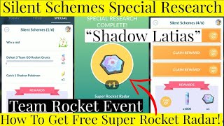 Silent Schemes Special Research Pokemon Go  Super Rocket Radar Pokemon Go  Giovanni Shadow Latias [upl. by Eggett]