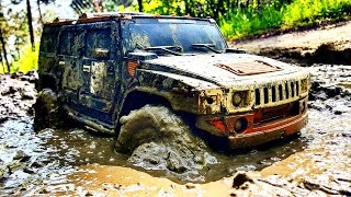 RC Extreme Pictures  RC Truck Mudding 4x4 VS 6x6  Truck Trail Hummer H2 VS Beast RC4WD [upl. by Marika]