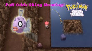 Full Odds Shiny Feebas Hunting Pokemon Brilliant Diamond and Shining Pearl [upl. by Zanas]