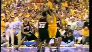 2000 WCF Lakers vs Blazers  Shaq Alley Oop Dunk from Kobe [upl. by Weig]