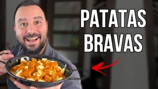 ¡¿Cómo hacer Patatas Bravas  Receta Española Fácil [upl. by Vanna50]