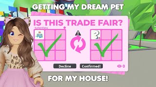 I TRADED my HOUSE for my DREAM PET 😱 in Adopt me [upl. by Loos]