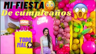 MI FIESTA DE CUMPLEAÑOS Que desastre😰 Janinalchair [upl. by Akkim]