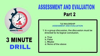 TLE MAJORSHIP  ASSESSMENT AND EVALUATION Part 2 [upl. by Sherry]