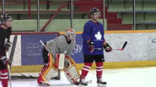 Team Canada mens hockey assembles for 2015 Winter Universiade [upl. by Arvie259]