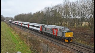 Class 37s in Norfolk in 2024 Incl 37901 Mirrlees Pioneer 05012024 [upl. by Kelwin]