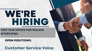 Bpo Job Opening’s Hiring For Customer service [upl. by Nicks]