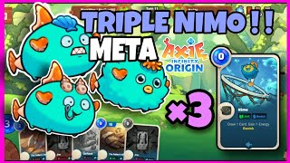 TRIPLE NIMO AQUA META  AXIE ORIGIN [upl. by Lobell97]