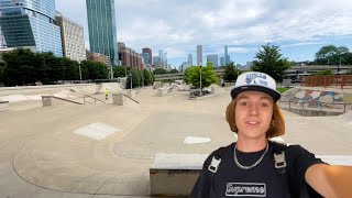 SCOOTERING IN CHICAGO GRANT SKATEPARK [upl. by Llerret]