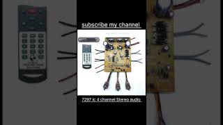 7297 ic 4 channel Stereo Audio Amplifire PCB board connection  vmstrestoretion [upl. by Rochelle]