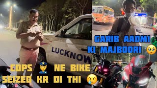 Cops 👮 ne bike seized kr di thi 😢😓 viralvideo youtube video vlogger dailyvlog trending vlog [upl. by Anny]