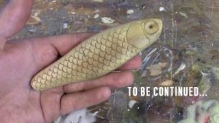 Lure Making Scale and Detail Carving  Marling Baits [upl. by Adnalu]