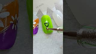 Green Nails Art💚  simple and gorgeous nails shorts art youtubeshorts [upl. by Thomajan]