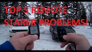 Top 5 Remote Starter Problems [upl. by Yusuk]