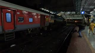 10111 Mumbai  Madgaon Konkan Kanya Express Departing Dadar Station [upl. by Branch]